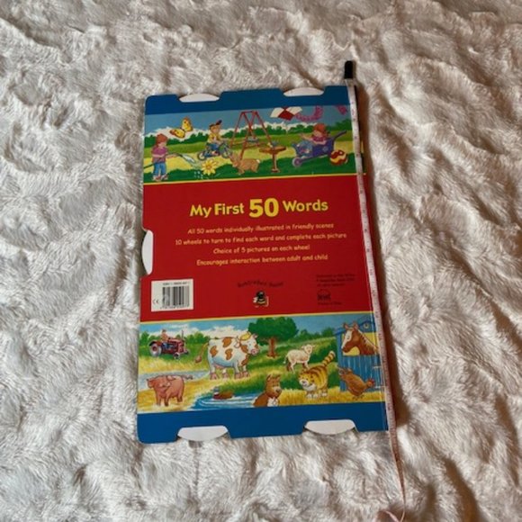 My First 50 Words Children's Board Book Vintage - Picture 5 of 6